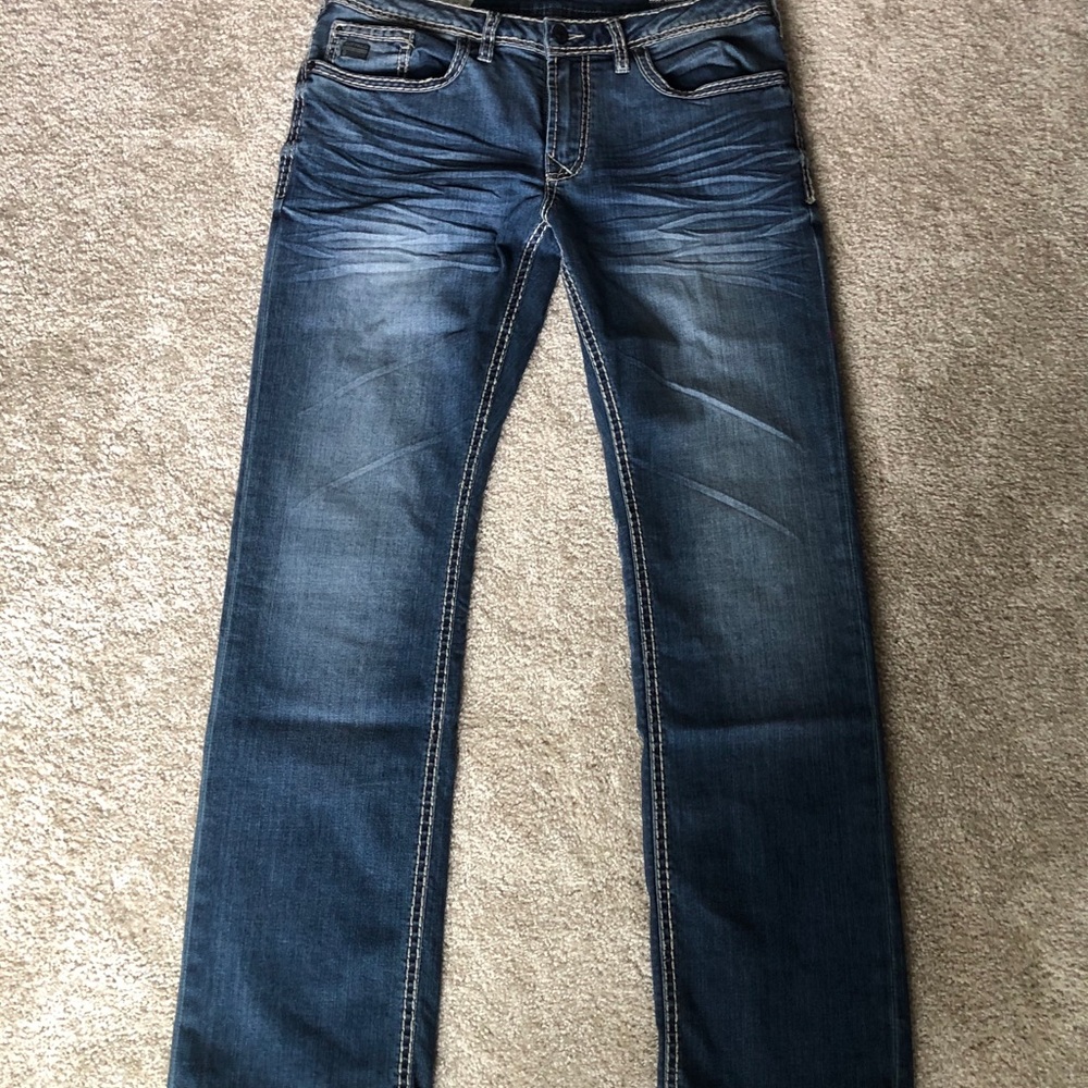 Men’s buckle jeans